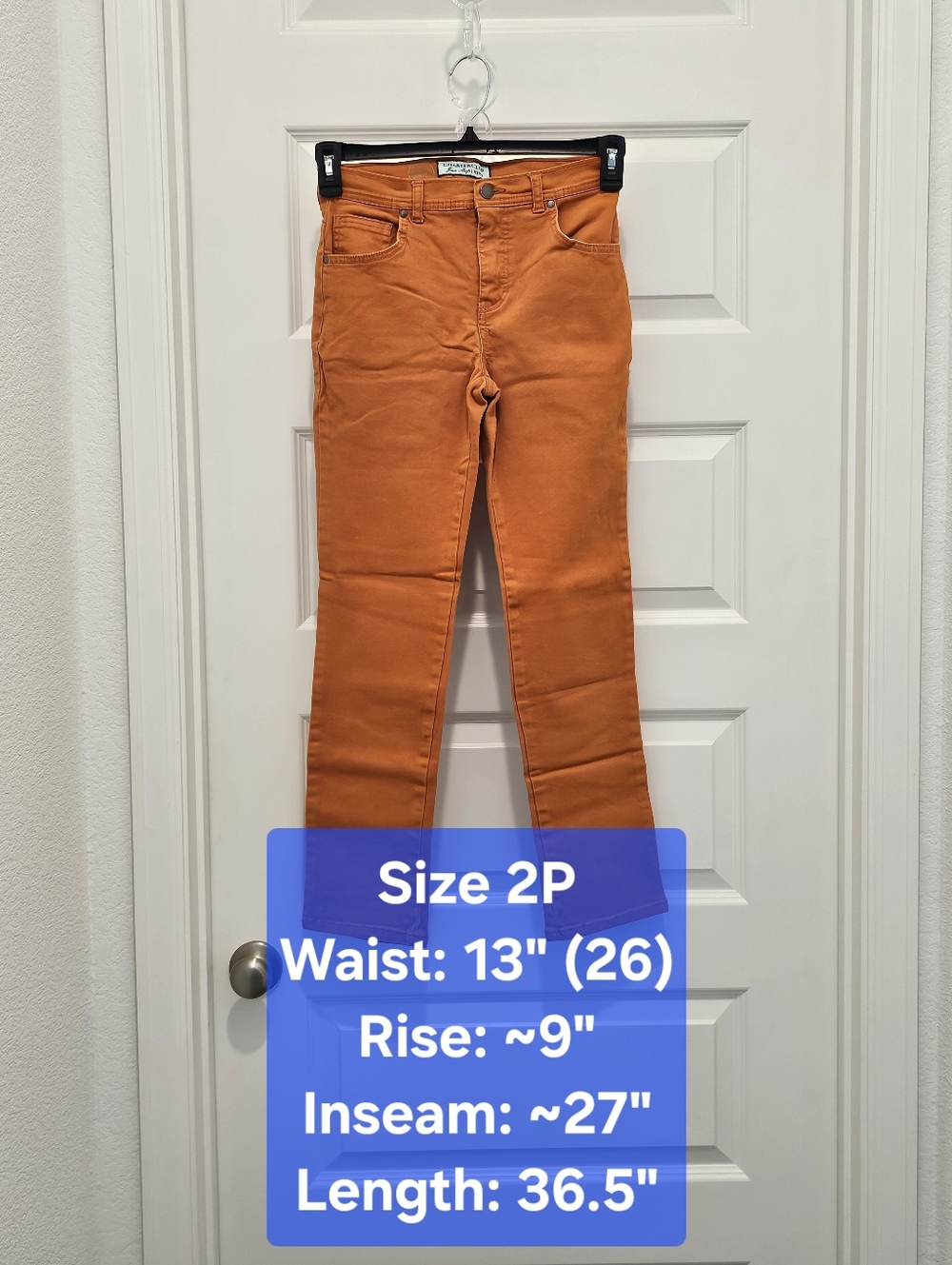 Charter Club Petite Orange Skinny Jeans - 2P